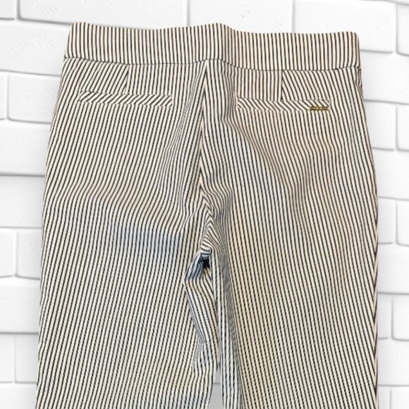 Ann Klein Sleek Classy Skinny Pin Stripe Pull On Jegging Career Dress Pants - Picture 10 of 13